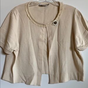 Kay Unger Cream Sweater. Size XL.